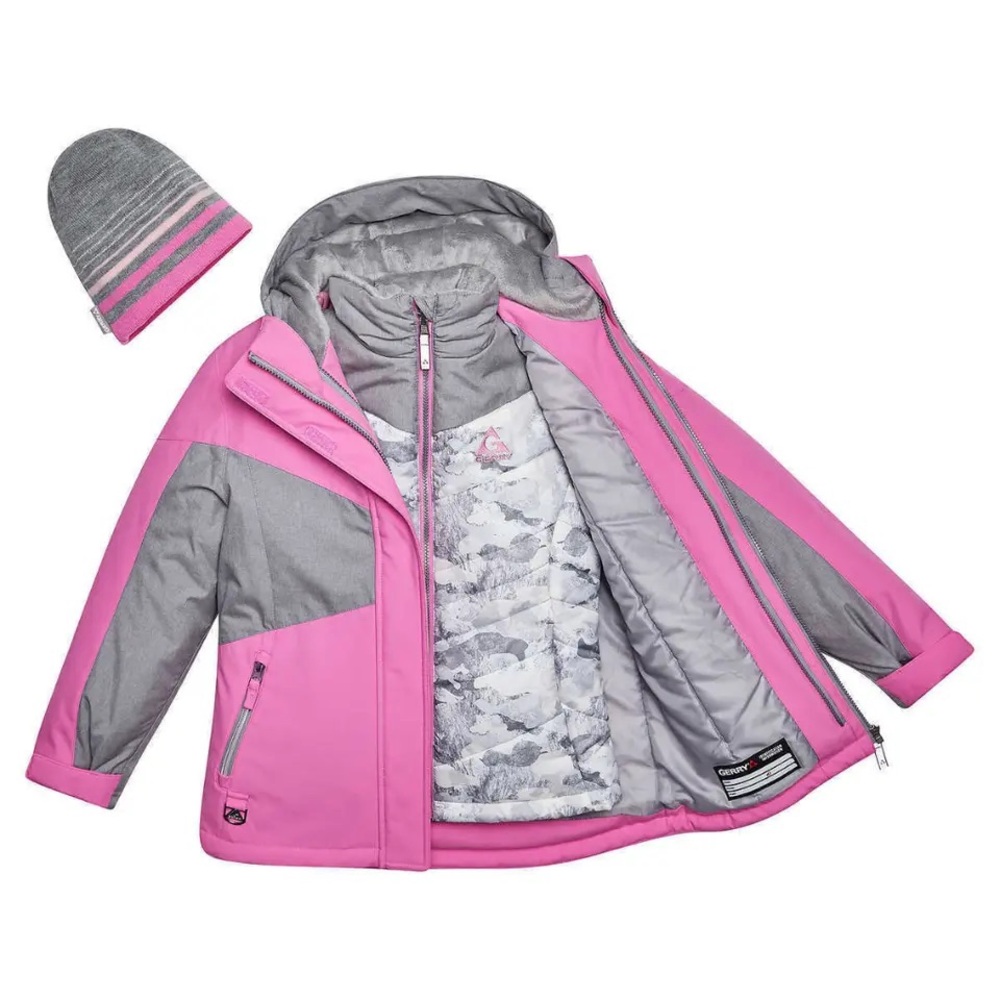 Gerry Girls 3-in-1 Systems Jacket Plus Beanie Size Large 14/16. (missing Beanie)